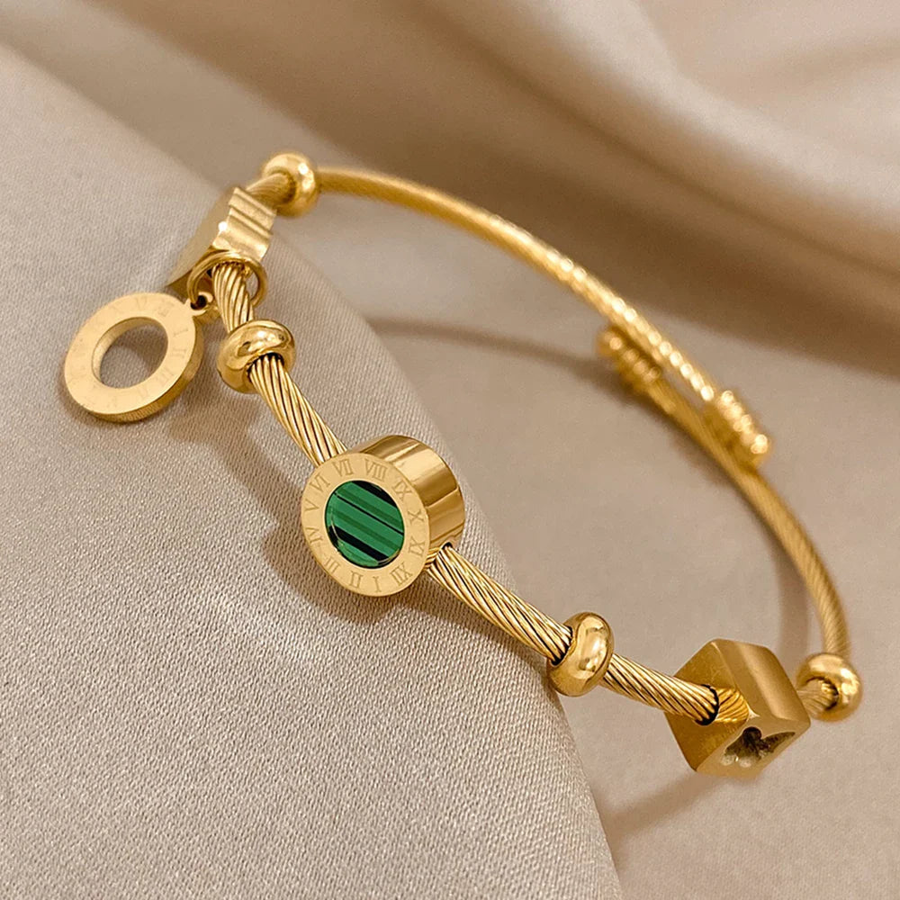 Pulseira Feminina Banhada a Ouro