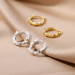 Brincos de argola quadrados de aço inoxidável para mulheres 2023 tendência luxo banhado a ouro brinco redondo estético jóias de casamento presente