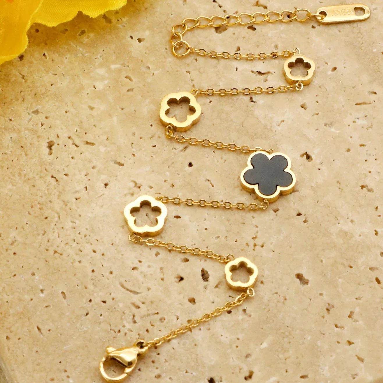 Pulseira de Ouro Feminina Lafleur