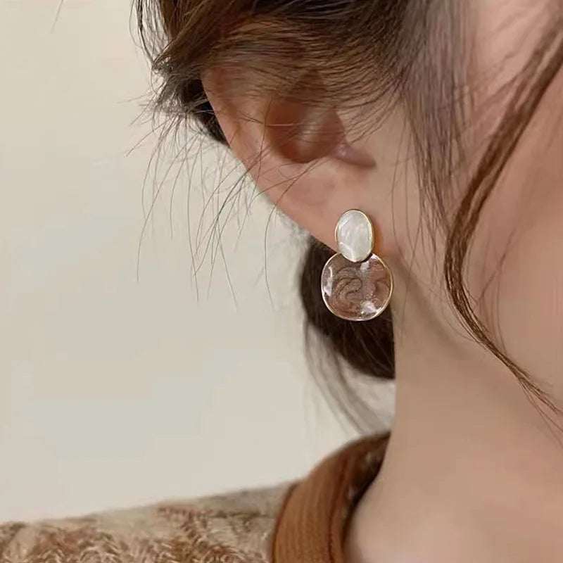 Brinco Feminino Duplo Circular Luxy