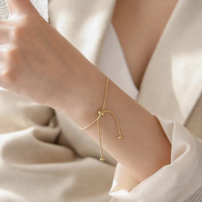 Anenjery 316l aço inoxidável ajustável puxar pulseira tornozeleira feminina ins vento frio simples cobra osso corrente pulseira