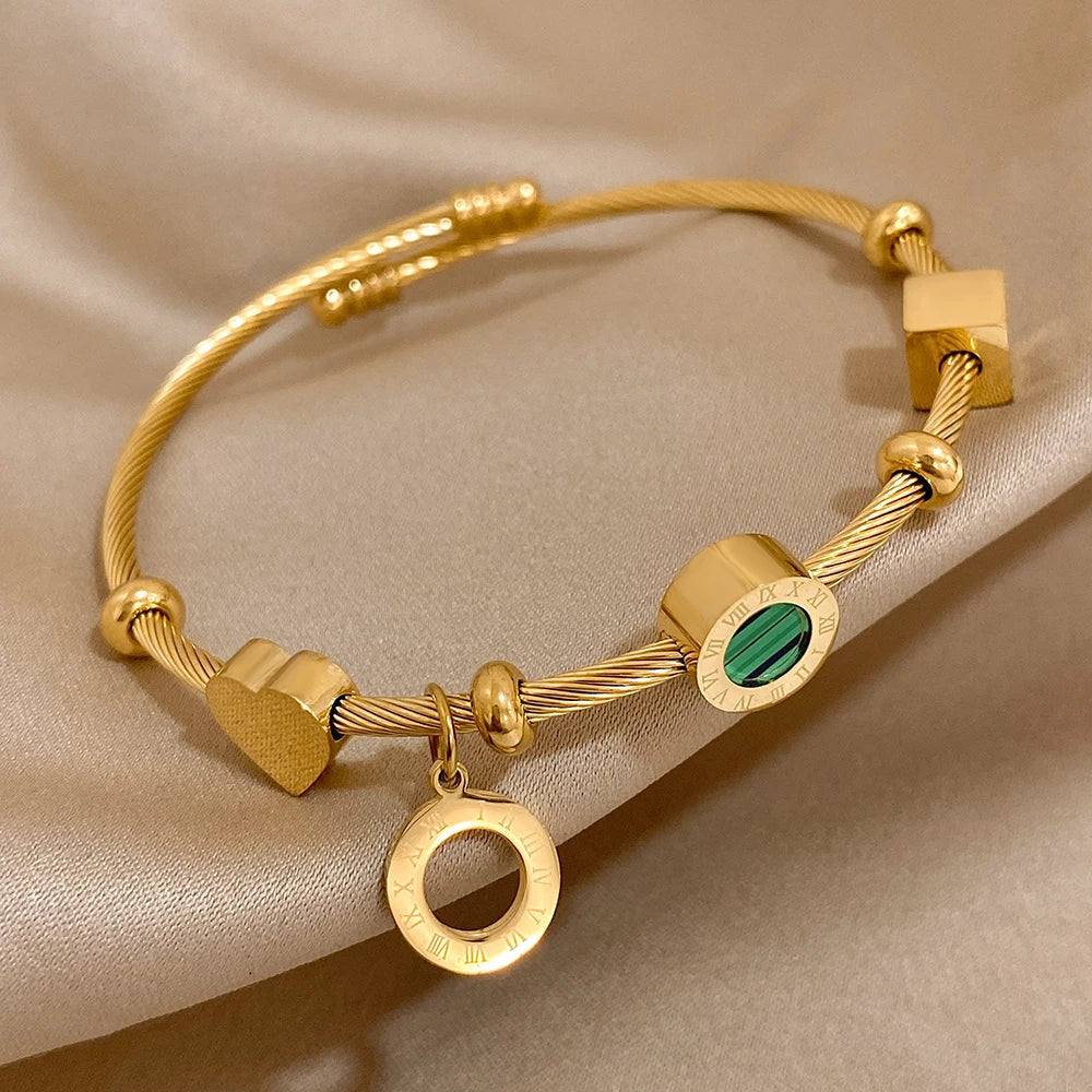 Pulseira Feminina Banhada a Ouro