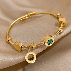 Pulseira Feminina Banhada a Ouro