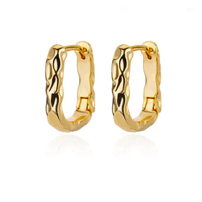 Brincos de argola quadrados de aço inoxidável para mulheres 2023 tendência luxo banhado a ouro brinco redondo estético jóias de casamento presente