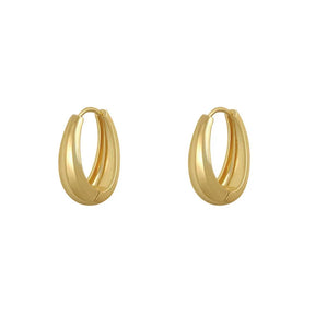 Brinco Feminino Argola Sofisticada Ouro 18K