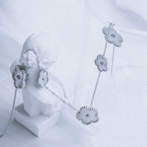 Pulseira de Ouro Feminina Ajustável Flores