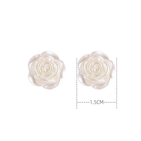 Brinco Feminino Rosa Branca Luxy