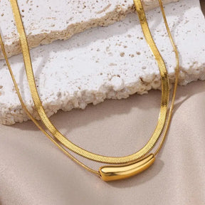 Colar Duplo Charmoso Vintage