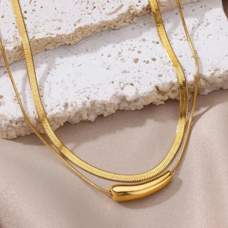 Colar Duplo Charmoso Vintage