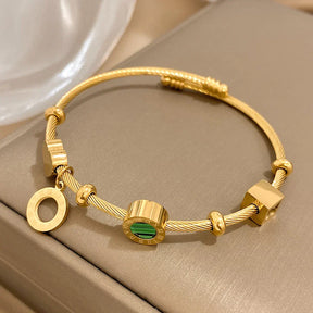 Pulseira Feminina Banhada a Ouro