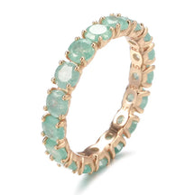 Anel Feminino Dourado Cravejado com Cristais de Zircônia