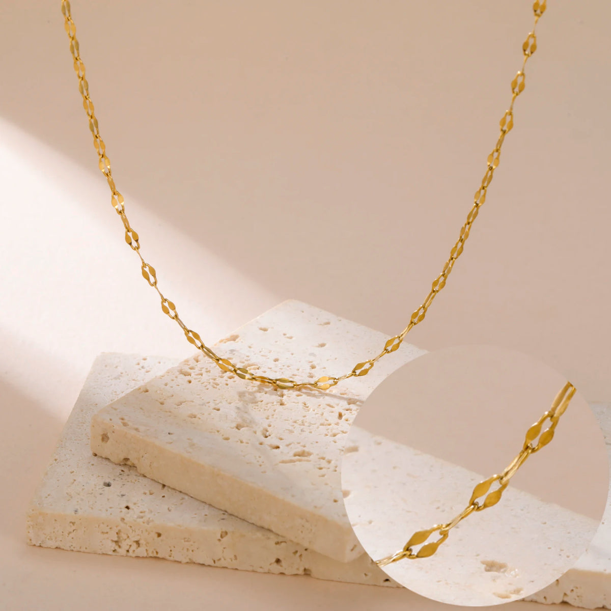 5 pçs/lote lábio corrente colares para mulheres meninas de aço inoxidável cor ouro básico minimalista colar jóias atacado