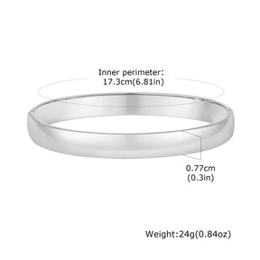 Mulheres anti alergia pulseiras de punho de aço inoxidável pulseira, pulseira na moda jóias empilhamento pulseira aberta para meninas mãe esposa