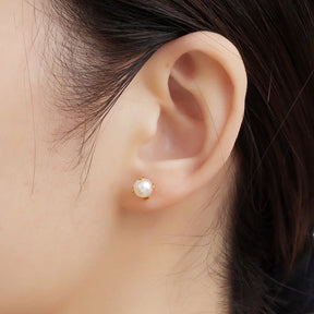 Brinco de Perola Ouro 18K