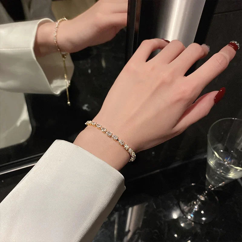 Pulseira Feminina Ouro Delmare