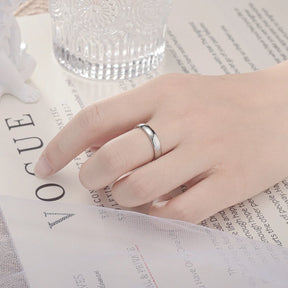 Anel banhado a ouro cor moda feminina simples casal anel de casamento joia de noivado presente