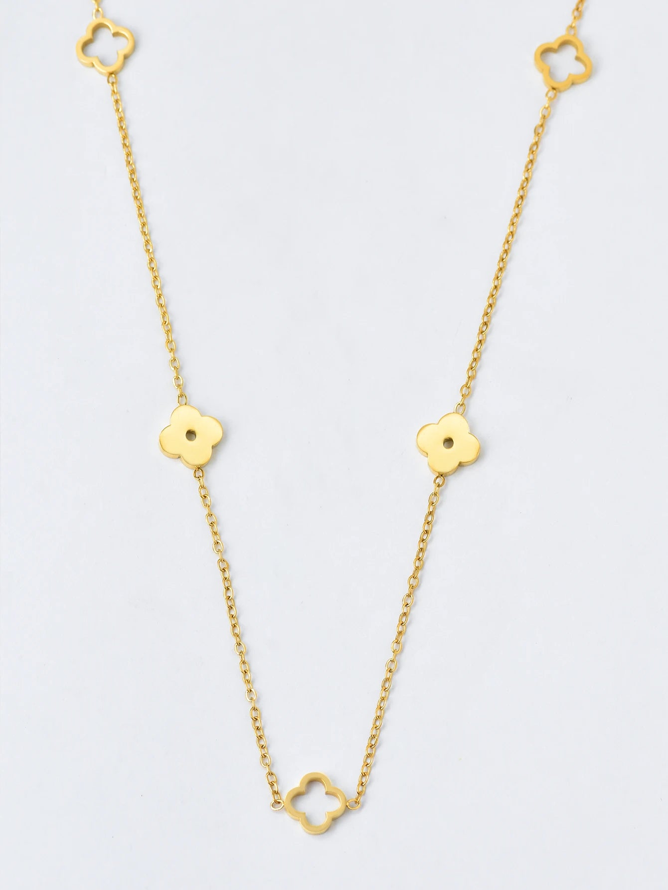 Colar Banhado a Ouro Feminino