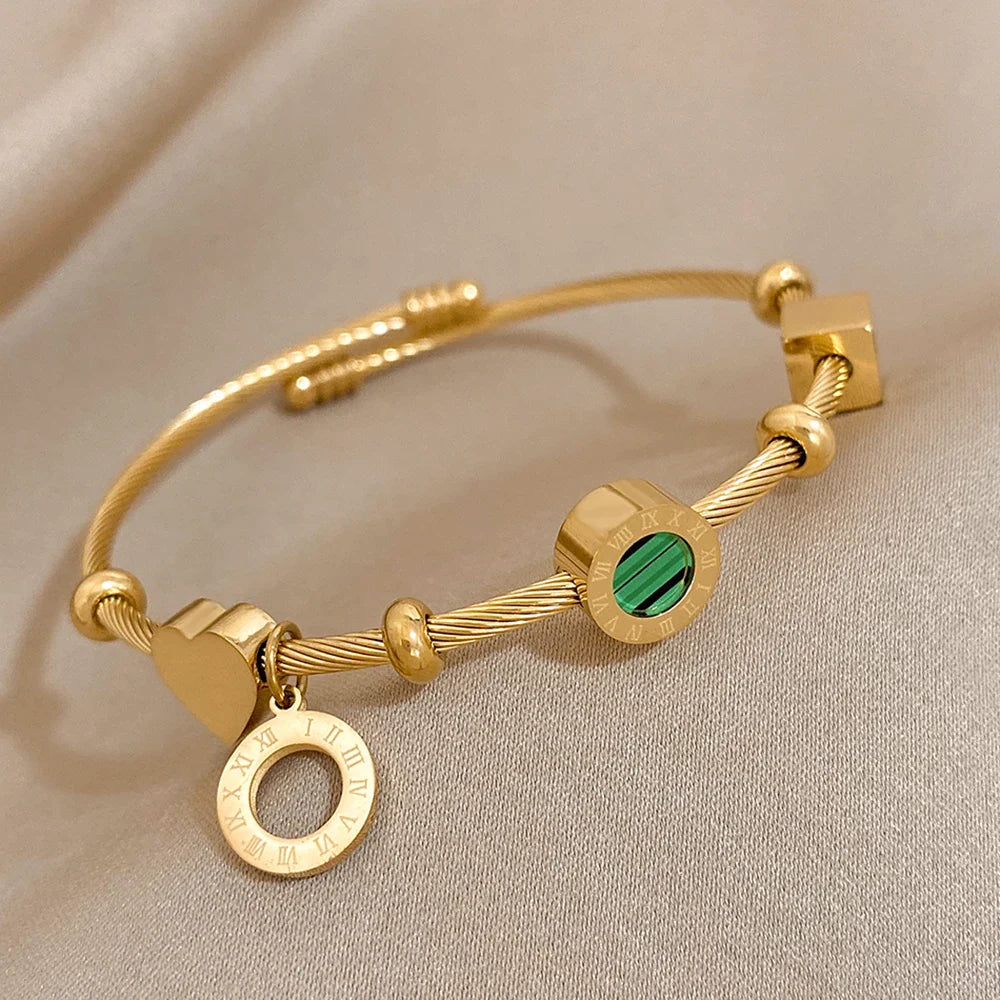 Pulseira Feminina Banhada a Ouro
