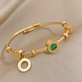 Pulseira Feminina Banhada a Ouro