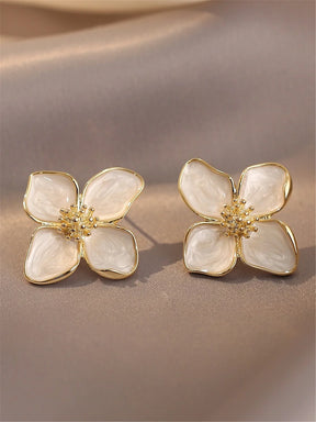 Brinco Floral Ouro 18K