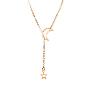 Colar Feminino Lua Estrela