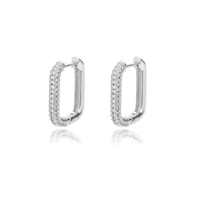 Brinco redondo minimalista de zircônia para mulheres, brinco irregular de aço inoxidável, moda festa de casamento, joias para presente, bijuterias femininas 2022