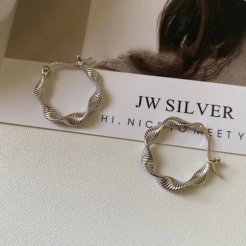 Brinco Feminino Argola Prata Life