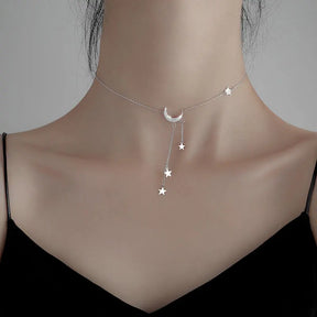Colare Feminino Lua Estrelada