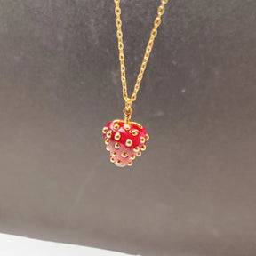 Colar Morango Delicado 18K