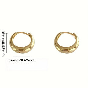 Brincos de argola franceses hipoalergênicos elegantes de aço inoxidável, design retrô sexy confortável, presentes de natal para mulheres da moda, 2 peças