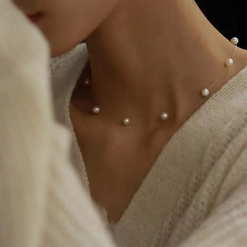 Colar Pérolas Delicadas 18K