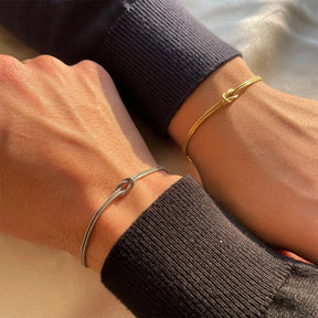 Manco moda de alta qualidade aço inoxidável banhado a ouro casal pulseiras clássico redondo cobra corrente atada acessórios simples