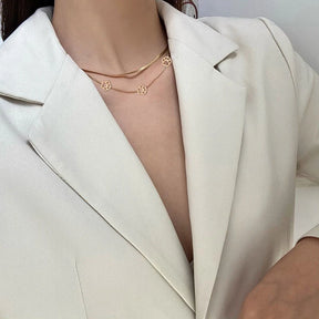 Skyrim-Colar Pata de Cachorro e Gato, Aço Inoxidável, Dupla Camada, Corrente Cobra, Gargantilha Fashion, Bijuteria, Presente do Dia dos Namorados