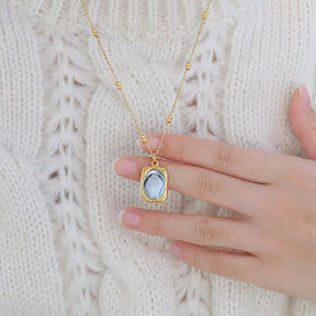 Colar Rosa Delicada 18K