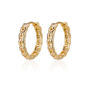Brincos de argola quadrados de aço inoxidável para mulheres 2023 tendência luxo banhado a ouro brinco redondo estético jóias de casamento presente
