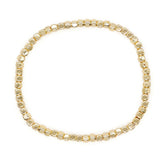 Go2boho pulseiras quadradas de pedra de hematita, contas douradas, empilhamento elástico, feito à mão, moda unissex, joias havaianas na moda