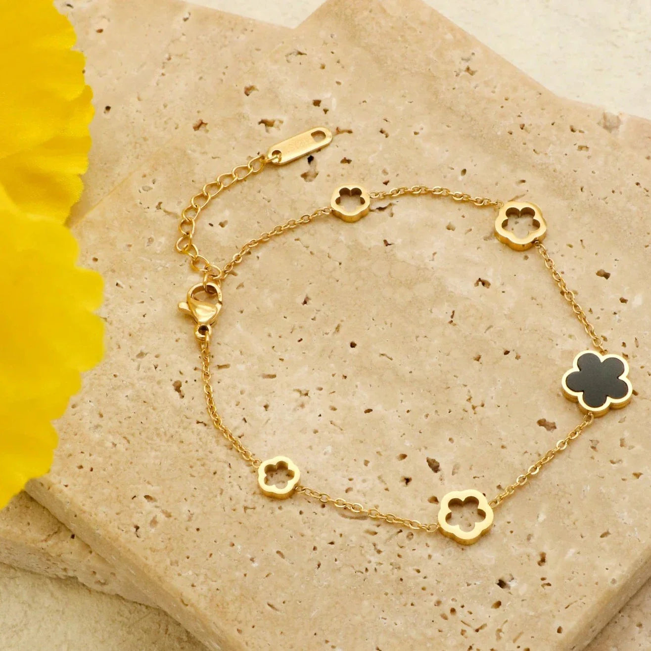 Pulseira de Ouro Feminina Lafleur