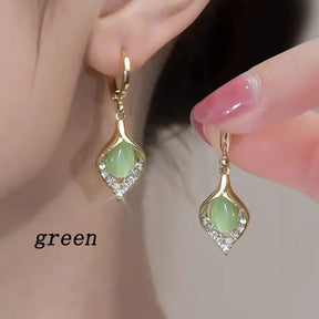 Brinco Feminino Argola Ouro Cravejado de Zircônia