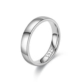 Anel banhado a ouro cor moda feminina simples casal anel de casamento joia de noivado presente