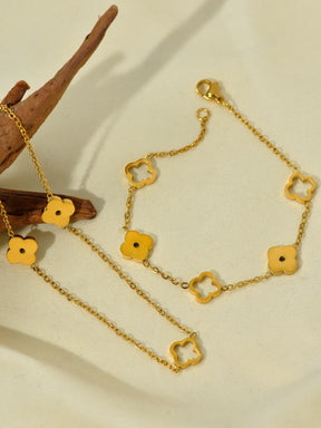 Colar Banhado a Ouro Feminino