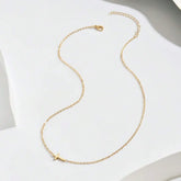 Dgiddk colar com pingente de cruz vintage, delicado, de aço inoxidável, moda simples, fé para mulheres, joias diárias com