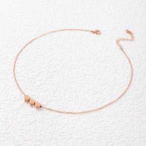 Moda minúsculo 3 cores coração encantos pingente colares para mulheres querida amor coração gargantilhas link corrente adorável pescoço jóias presente