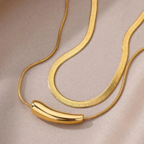 Colar Duplo Charmoso Vintage