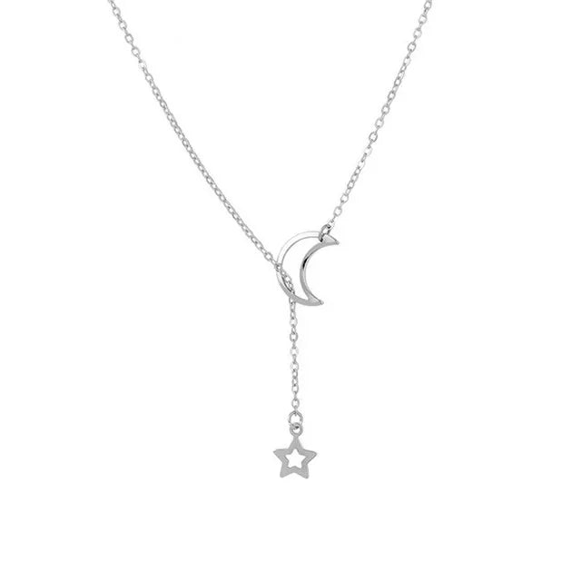 Colar Feminino Lua Estrela