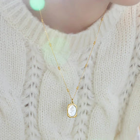 Colar Rosa Delicada 18K