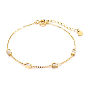 Feminino minimalismo corrente fina cruz lua crescente estrela pulseira, aço inoxidável feminino ligação ajustável empilhado em camadas