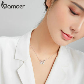 Colares Feminino Borboleta em Prata 925