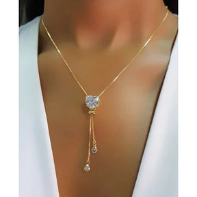 Colar Gravatinha Coração Julie