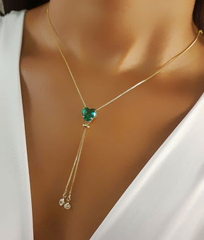 Colar Gravatinha Coração Julie